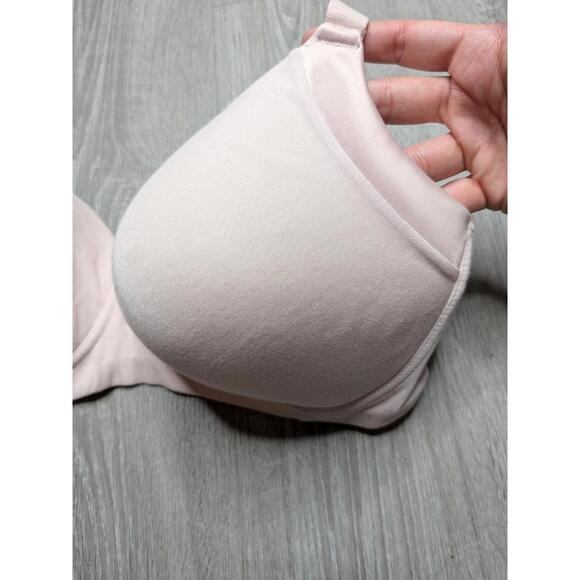 Bali T-Shirt Bra Womens 42DD Pink Underwire Padded Full Coverage Seamless Soft - Picture 2 of 6